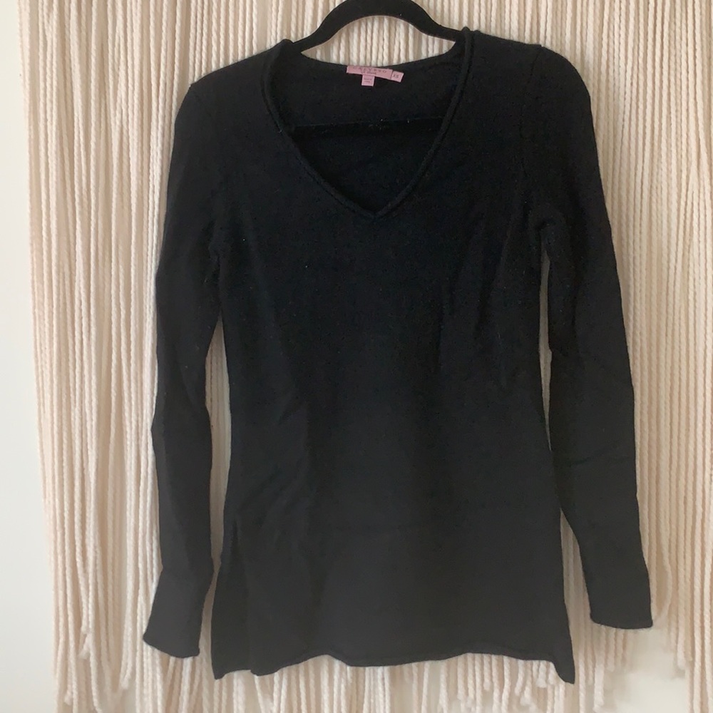 Calypso 100% Cashmere V-neck Sweater Tunic